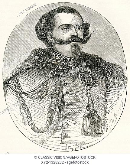 Victor Emmanuel II, Vittorio Emanuele Maria Alberto Eugenio Ferdinando Tommaso, 1820 to 1878  King of Piedmont, Savoy, and Sardinia from 1849 to 1861 and King...