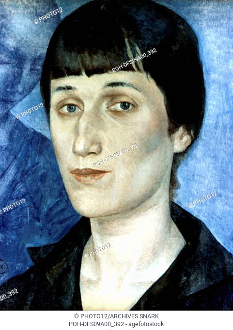 Petrov Vodkine (1889-1966), portrait of writer Anna Akhmatova 20th century U.S.S.R. Moscow. Tretiakov gallery
