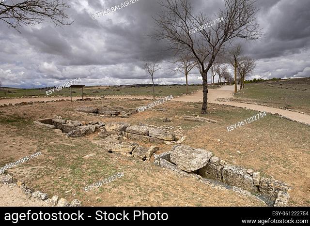 necrópolis, parque arqueológico de Segóbriga, Saelices, Cuenca, Castilla-La Mancha, Spain