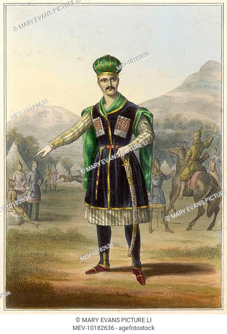 A Circassian man of rank : Circassia is now part of the Karachai-Cherkess region