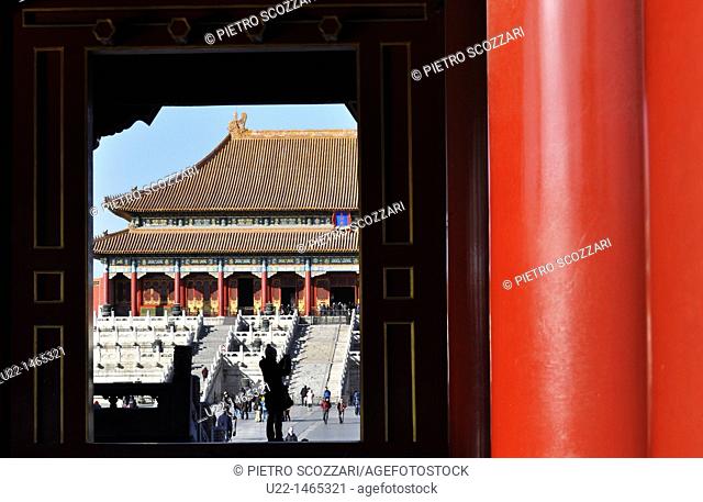 Beijing (China): palace at the Forbidden City