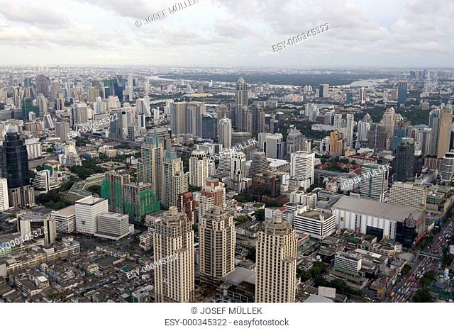 Bangkok, Panorama, Luftaufnahme