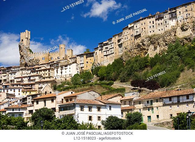 Frias  View of the village and the castle, Burgos province, Castille-Leon, Spain