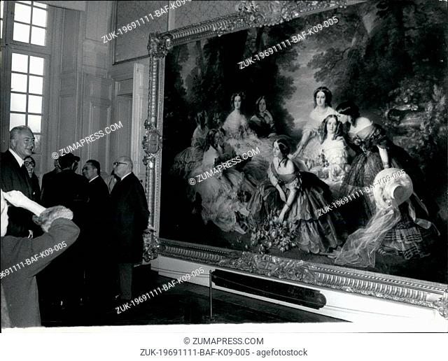 Nov. 11, 1969 - Second Empire Museum Reopens At Compiegent: The Museum Decided to the second empire (Napoleon III) was reopened at compiegne near Paris