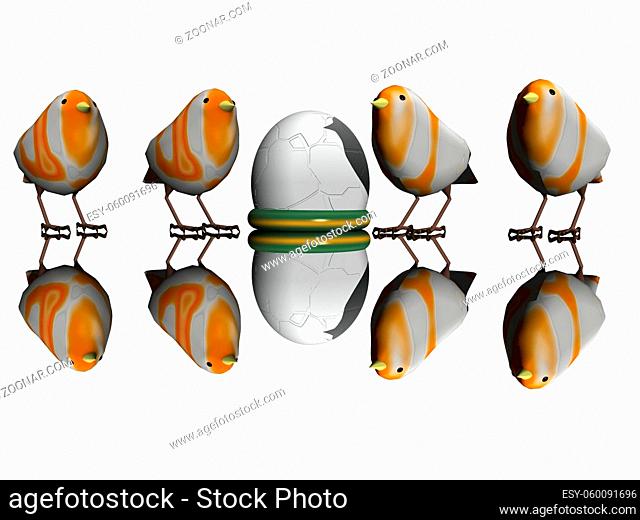 birds and egg