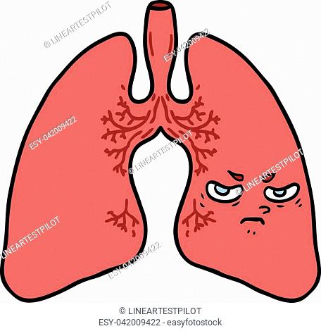 Lungs cartoon character Stock Photos and Images | agefotostock