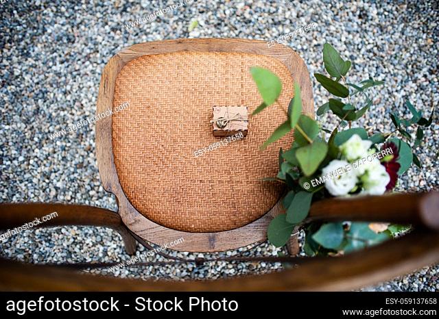 outdoor wedding chairs decorated with flowers