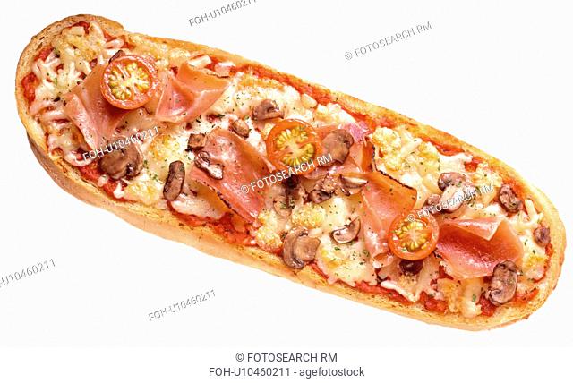 Ciabatta Pizza With Parma Ham And Cheese Cut Out