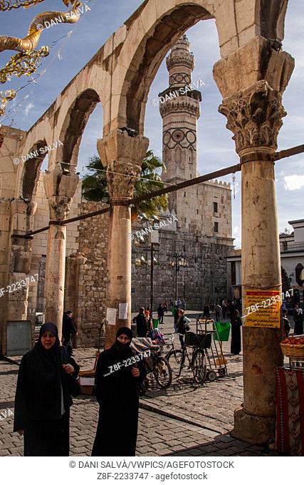 The Temple of Jupiter and Umayyad Mosque in Damascus