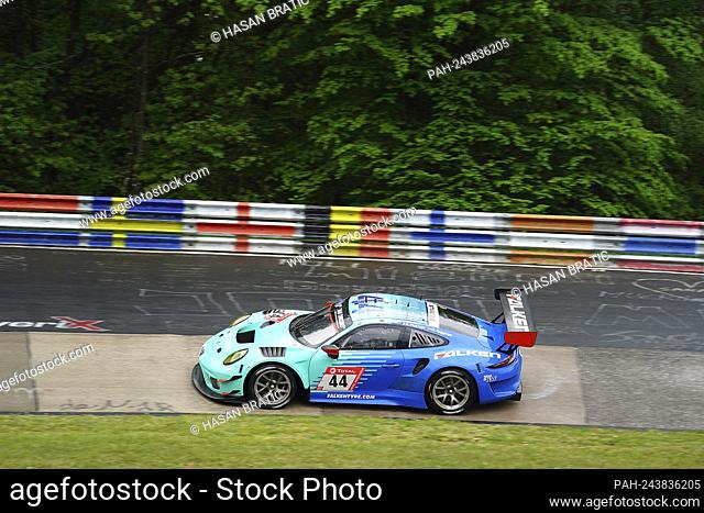 03.06.2021, Nurburgring, Nurburg, 24h race 2021, Nurburgring, 03.06. - 06.06.2021, in the picture No. 44: Porsche 911 GT3 R Falken Motorsports Bachler