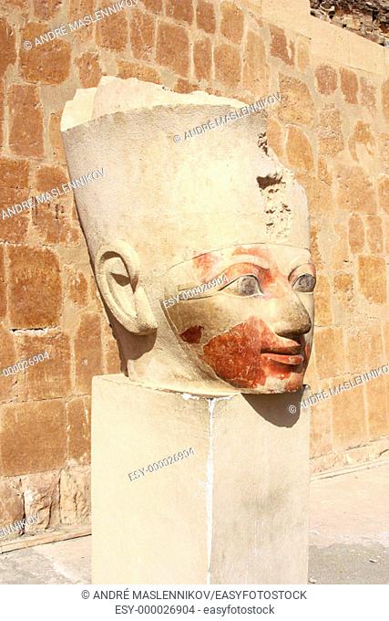 Sculpture at Temple of Hatshepsut. Deir el Bahri. Thebes, Luxor. Egypt