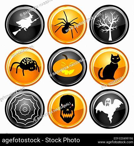 Halloween Button Icons