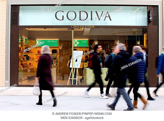 Luxury Belgian Chocolatier 'Godiva' opens it's first boutique store outside of London at Westgate, Oxford Featuring: Atmosphere Where: Oxford