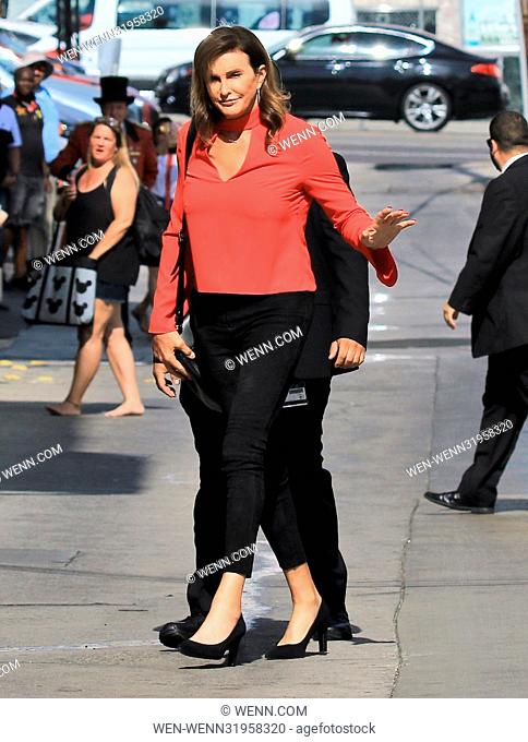 Celebrities arrive at the 'Jimmy Kimmel Live!' studios Featuring: Caitlyn Jenner Where: Los Angeles, California, United States When: 18 Jul 2017 Credit: WENN