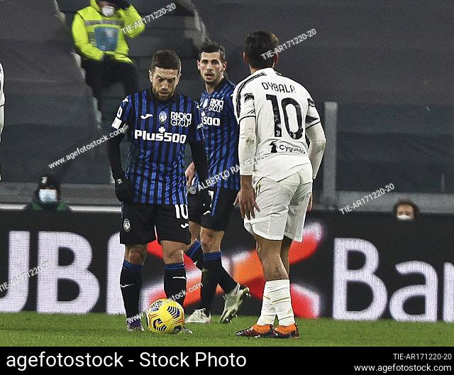 Papu Gomez (Atalanta) Dybala (Juventus) during the mach , Turin, ITALY-16-12-2020