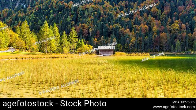 Ferchensee, near Mittenwald, Werdenfelser Land, Upper Bavaria, Bavaria, Germany, Europe