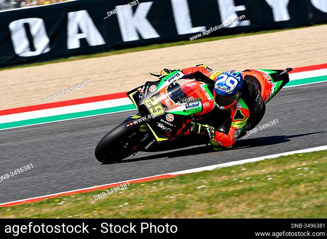 Mugello - Italy, 1 June: Italian Aprilia Racing Team Gresini rider Andrea Iannone at 2019 GP of Italy of MotoGP on June 2019 in Italy