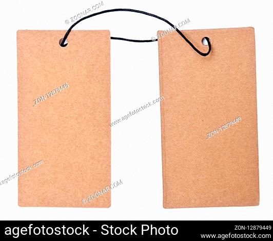 Price tag isolated on white background