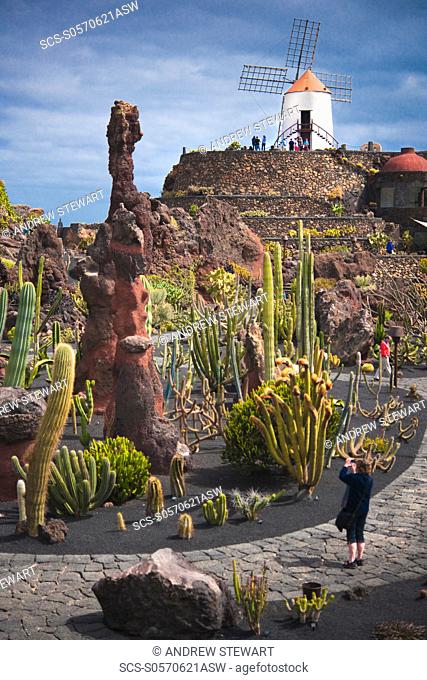 Jardin de Cactus Cactus Garden created by CÈsar Manrique Arrecife, Jardin De Cactus, Cactus Garden, Lanzarote Canary Islands