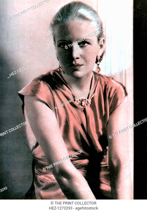 Ann Harding, American actress, 1934-1935. Taken from Meet the Film Stars, by Seton Margrave. (London, 1934-1935)