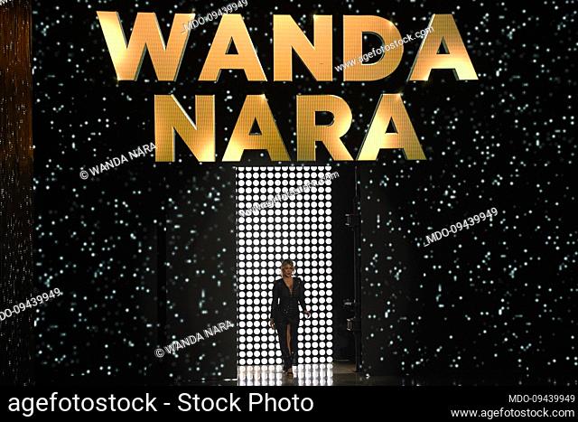 Argentine showgirl Wanda Nara guest of the show Ballando con le Stelle at Rai Foro Italico studios. Rome (Italy), November 5th, 2022