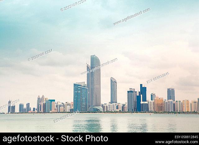 high luxury building skyscraper in Abu Dhabi