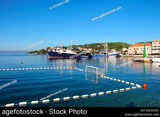 Picturesque town Sumartin on Brac island, Croatia