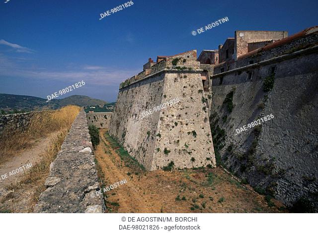Bastion along the walls of Fort Philip, Porto Ercole, Monte Argentario, Tuscany, Italy, 16th century