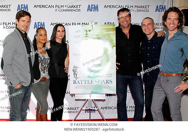 'Battle Scars' - Press Day at the American Film Market & Conferences (AFM) Featuring: Lane Carson, Essence Atkins, Heather McComb, David James Elliott