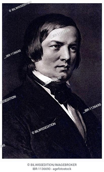 Historic portrait, Robert Schumann