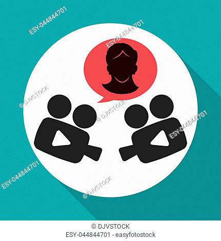 People concept with icon design, vector illustration 10 eps graphic