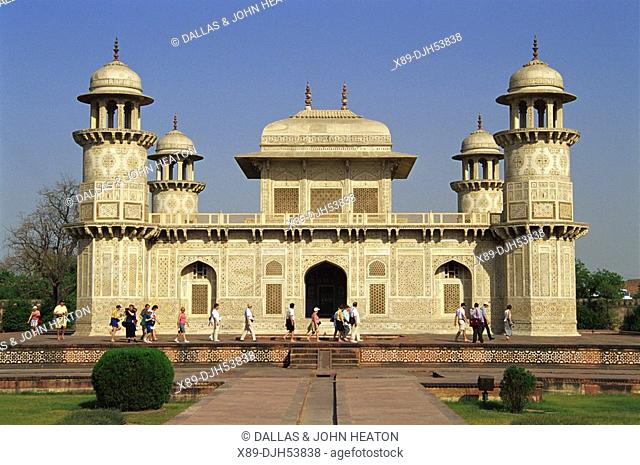 Asia, India, Agra, Little Taj Mahal, Tomb of Itimad-ud-Daulah