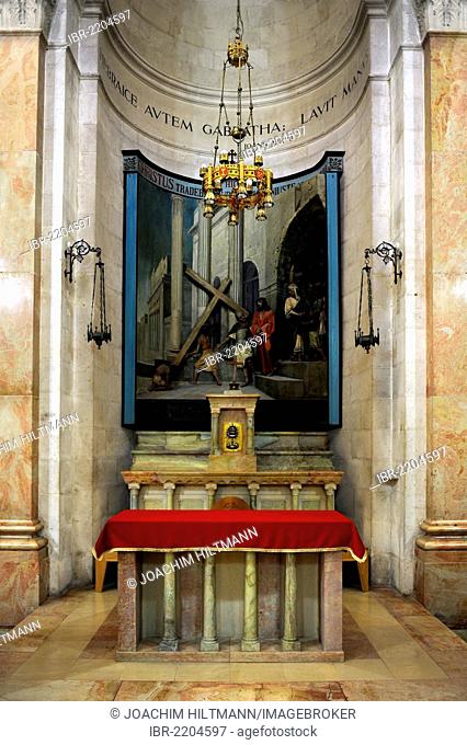 Chapel of the Flagellation, Franciscan Monastery of the Flagellation, Way of Suffering of Jesus, second station of the Stations of the Cross