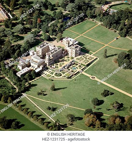 Osborne House and formal gardens, Isle of Wight, Hampshire, 1999. Osborne House was 'a place of one's own, quiet and retired' for Queen Victoria and Prince...