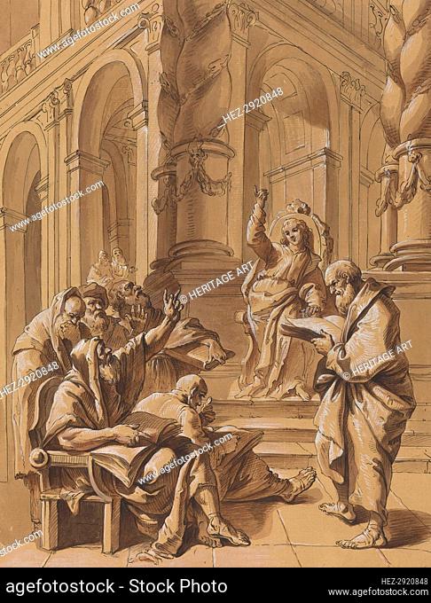 Christ among the Doctors, 18th century. Creator: Francesco Fontebasso