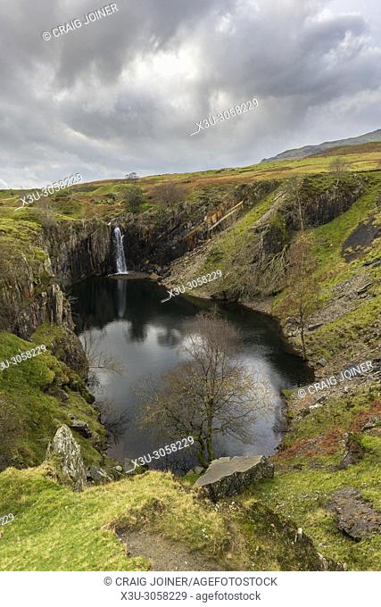 Banishead Quarry in the Lake District National Park near Torver, Cumbria, England