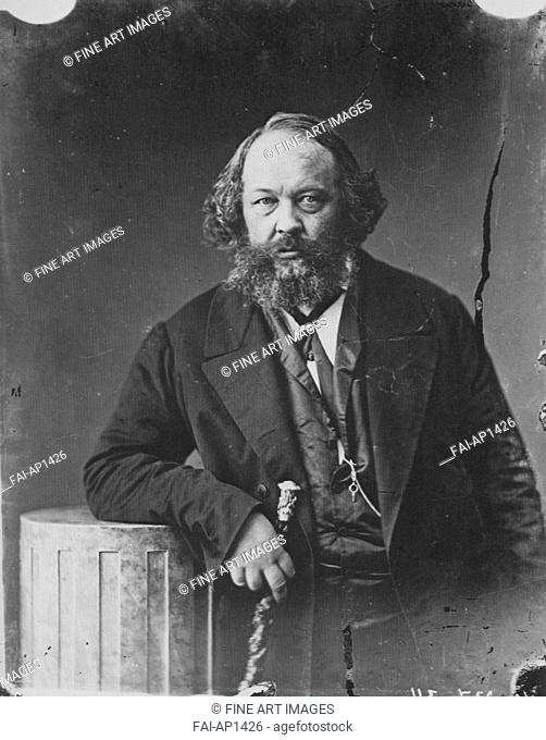Portrait of Mikhail Alexandrovich Bakunin (1814-1876). Tournachon, Gaspard-Félix (1820-1910). Photograph. ca 1863. Private Collection. Portrait
