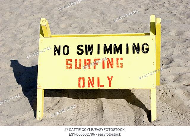 Sign on Ocean Beach, San Diego, CA