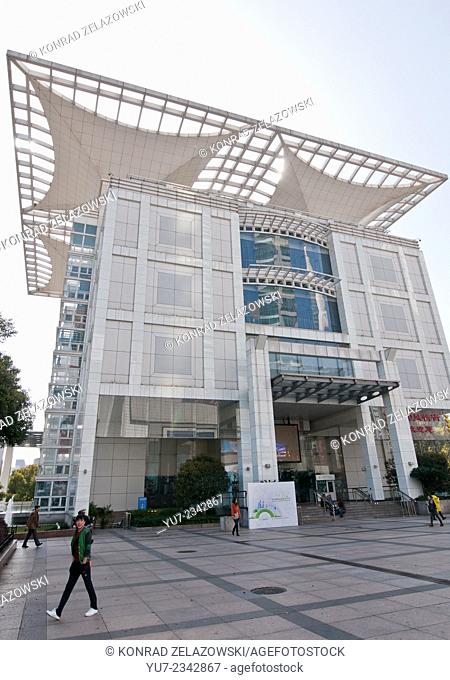 Shanghai Urban Planning Exhibition Center located on People's Square, China