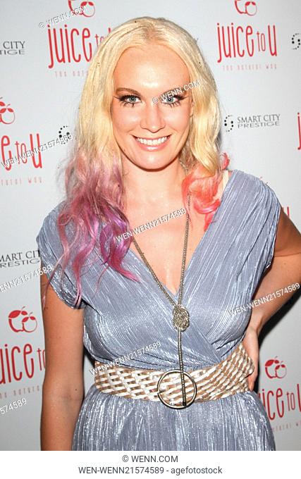 JuiceToU anniversary party at Sanctum Soho Hotel Featuring: Kitty Brucknell Where: London, United Kingdom When: 24 Jul 2014 Credit: WENN.com