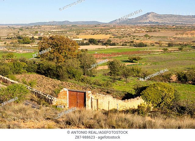 Cave-house, Alpera, Albacete province, Castilla-La Mancha, Spain