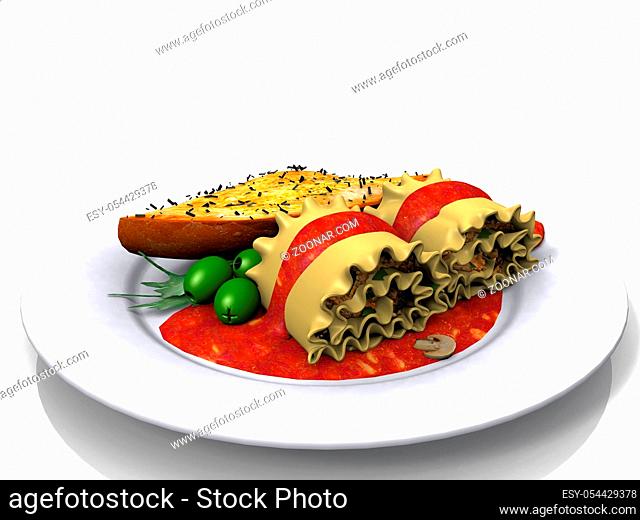 pasta and tomato sauce on a plate
