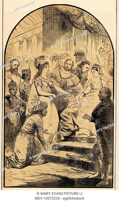 'Be Just and Fear Not' A cartoon on the British injustice to the Nawab of Bengal