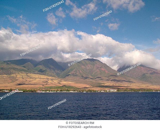 Lahaina, Maui, HI, Hawaii, West Maui, Auau Channel, West Maui Mountains