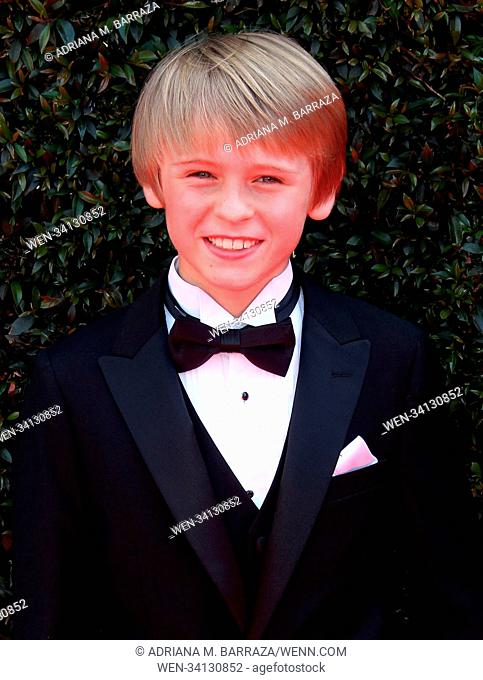 45th Annual Daytime Emmy Awards 2018 Arrivals held at the Pasadena Civic Center in Pasadena, California. Featuring: Hudson West Where: Los Angeles, California