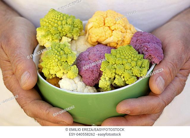 Broccoli and cauliflowers