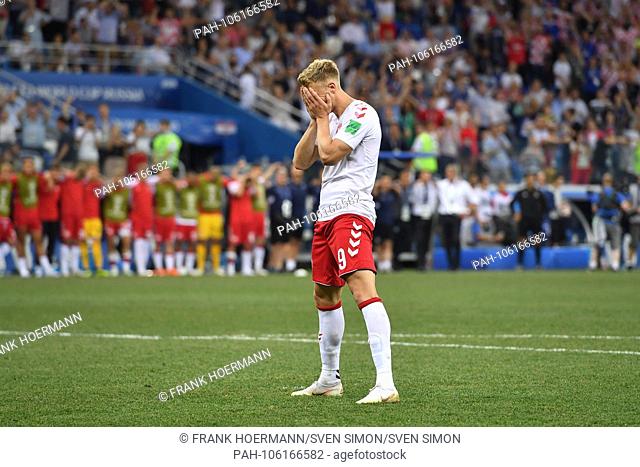 Nicolai JORGENSEN (DEN), disappointment, frustrated, disappointed, frustratedriert, dejected, after missed penalty, penalty kick, action, single action