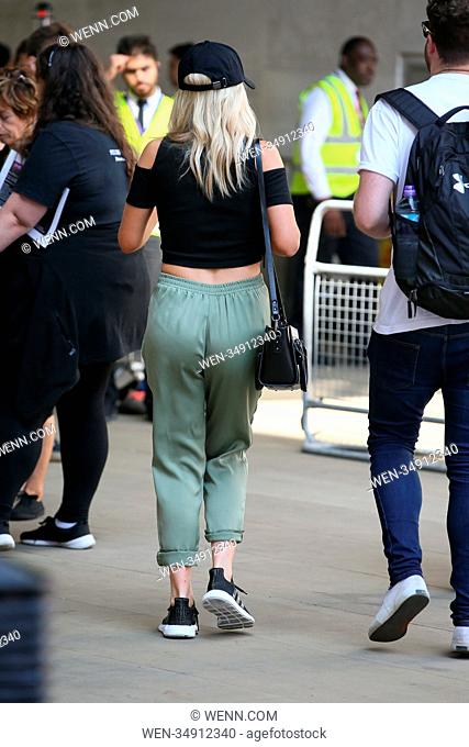 Mollie King arriving at BBC Radio One studios for her radio show - London Featuring: Mollie King Where: London, United Kingdom When: 13 Jul 2018 Credit: WENN
