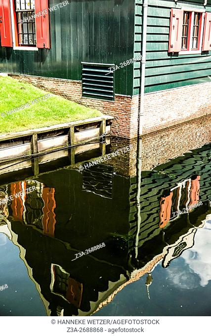 Reflection in the canal of the Zaandam City center masterplan by Soeters Van Eldonk architects, Zaandam, the Netherlands