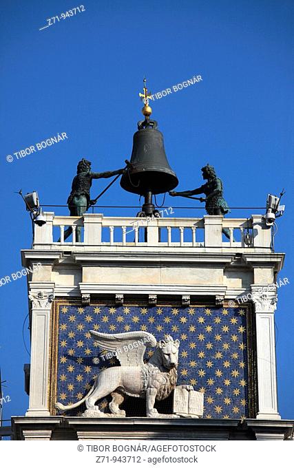 Italy, Venice, Clock Tower, Torre dell Orologio